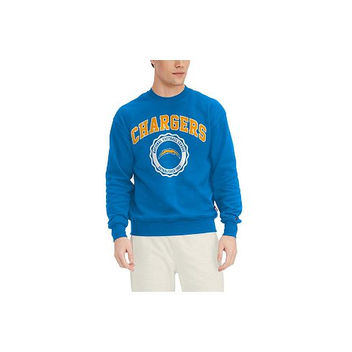 Tommy Hilfiger Mens Powder Blue Los Angeles Chargers Ronald Crew Sweatshirt