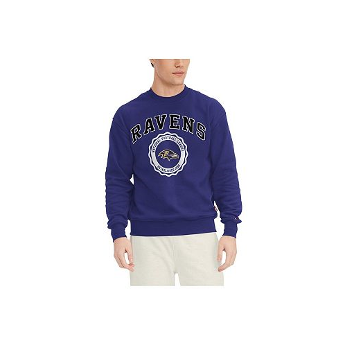 Tommy Hilfiger Mens Purple Baltimore Ravens Ronald Crew Sweatshirt