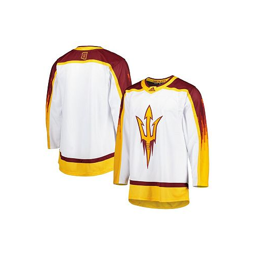 Adidas Mens White Arizona State Sun Devils Alternate Desert Inferno Hockey Jersey