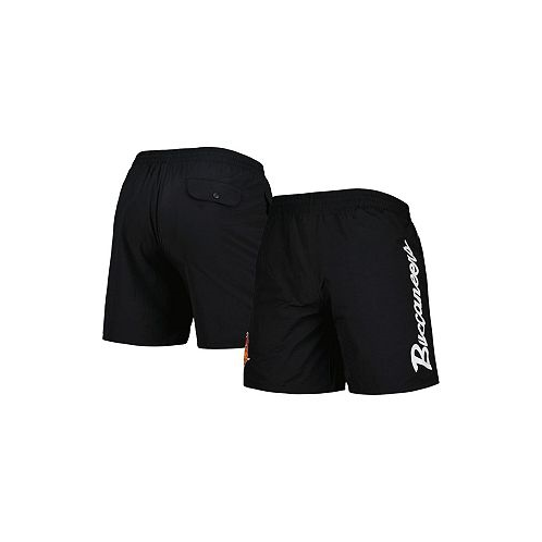 Mitchell & Ness Mens Black Tampa Bay Buccaneers Team Essentials Nylon Shorts
