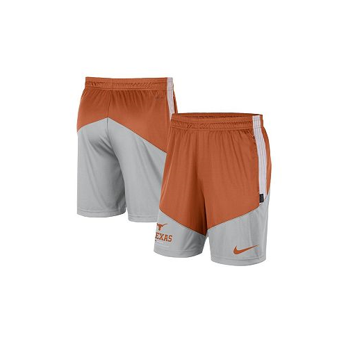 Nike Mens Texas Orange Gray Texas Longhorns Team Performance Knit Shorts