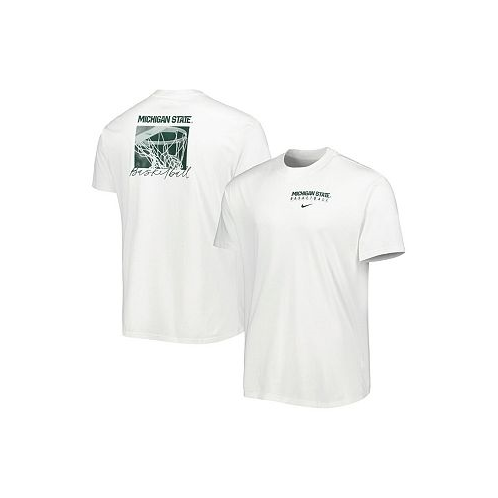 Nike Mens White Michigan State Spartans Basketball Movement Max90 T-shirt