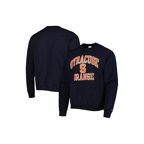 Champion Mens Navy Syracuse Orange High Motor Pullover Sweatshirt