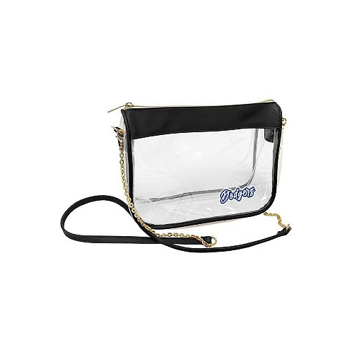 Logo Brands Womens Los Angeles Dodgers Hype Stadium Crossbody Clear Bag