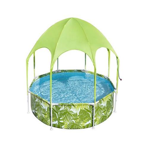H2OGO Snow Splash-in-Shade Play Pool 8 x 20 446 UV Safe Shade Cover With Water Mister Kids Pool