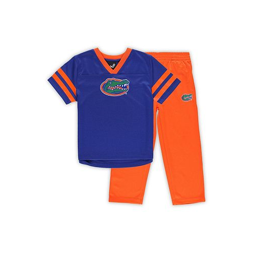 Outerstuff Toddler Boys and Girls Royal and Orange Florida Gators Red Zone Jersey and Pants Set