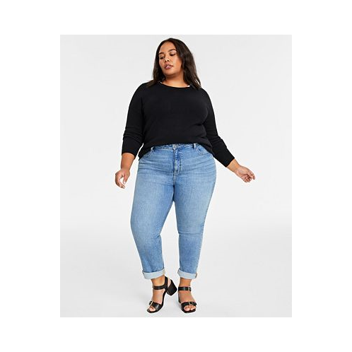 On 34th Trendy Plus Size High-Rise Straight-Leg Jeans Regular and Short Lengths