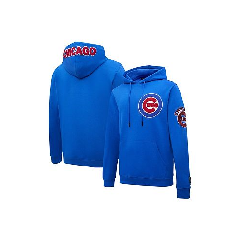 Pro Standard Mens Royal Chicago Cubs Logo Pullover Hoodie