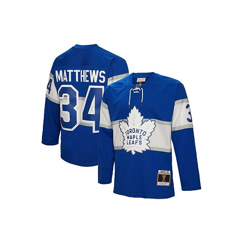 Mitchell & Ness Mens Auston Matthews Blue Toronto Maple Leafs 2017 Blue Line Player Jersey