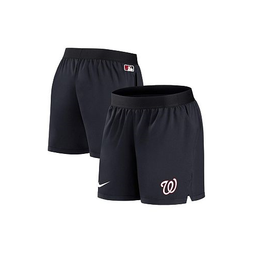Nike Womens Navy Washington Nationals Authentic Collection Team Performance Shorts