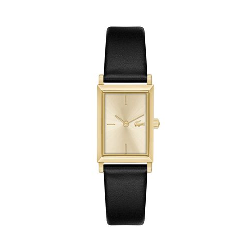 Lacoste Womens Catherine Black Leather Strap Watch 28.3mm x 20.7mm