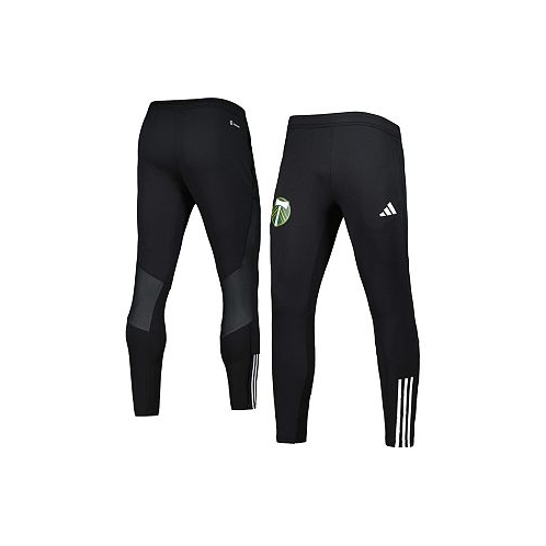 Adidas Mens Black Portland Timbers 2023 On-Field Team Crest AEROREADY Training Pants