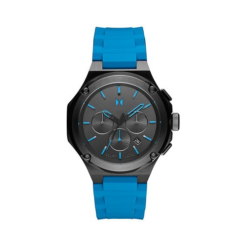 MVMT Mens Raptor Blue Silicone Strap Watch 46mm