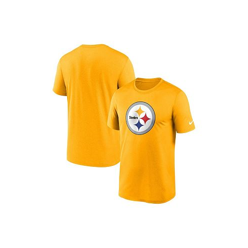 Nike Mens Gold Pittsburgh Steelers Legend Logo Performance T-shirt