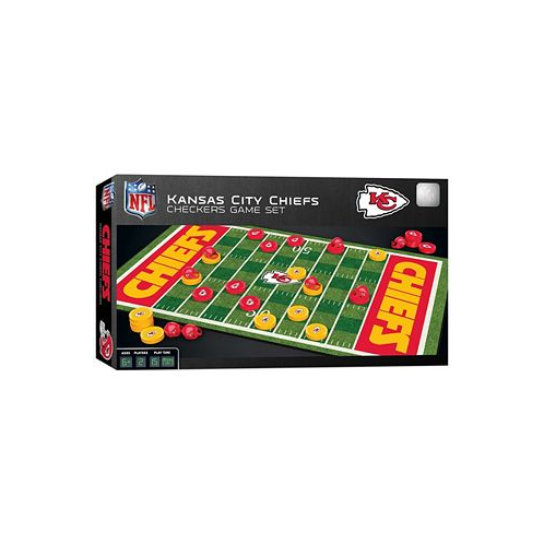 University Games Masterpieces Puzzles NFL Checkers Game Set Kansas City Chiefs