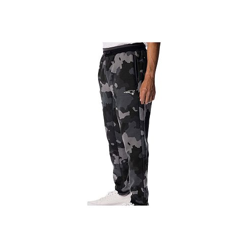 The Wild Collective Mens and Womens Black New England Patriots Camo Jogger Pants
