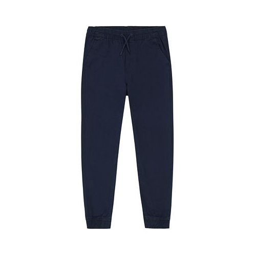 Nautica Big Boys Uniform Evan Tapered-Fit Stretch Joggers with Reinforced Knees