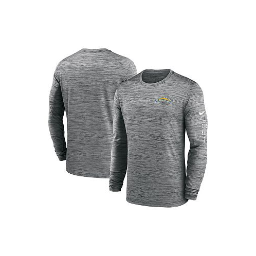 Nike Mens Anthracite Los Angeles Chargers Velocity Long Sleeve T-shirt