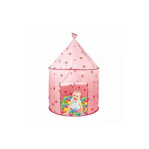 Simplie Fun Cmgb Princess Castle Play Tent Kids Foldable Games Tent House Toy for Indoor & Outdoor Use-Pink