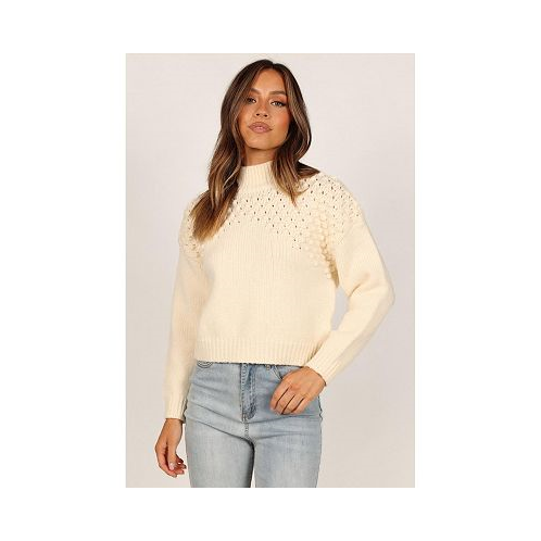 Petal and Pup Womens Mia Textured Shoulder Knit Sweater