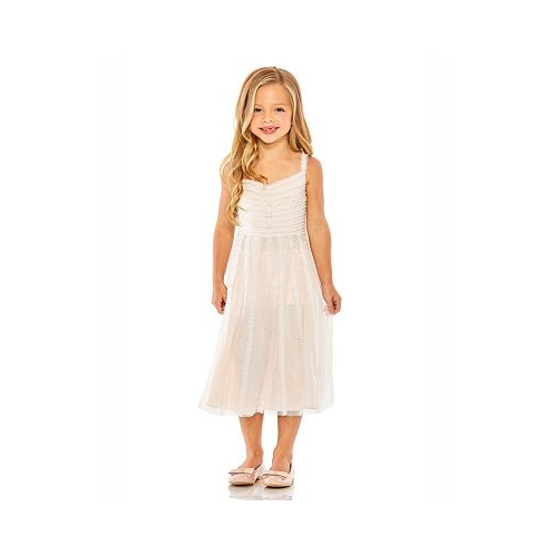 Mac Duggal Little Girls Ruffle Midi Dress