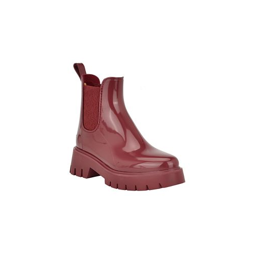 Tommy Hilfiger Womens Dipit Lug Sole Chelsea Rain Boots