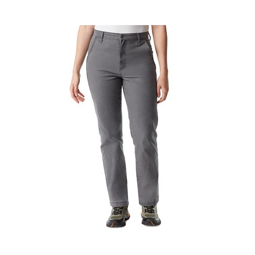 BASS OUTDOOR Womens High-Rise Slim-Fit Ankle Pants