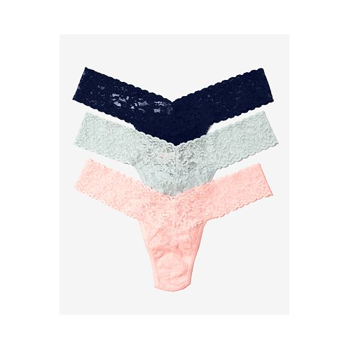 Hanky Panky Womens Bloom Holiday 3 Pack Low Rise Thong Underwear