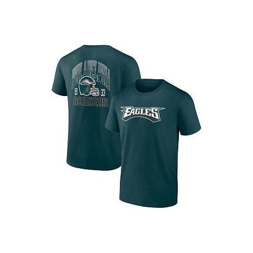 Profile Mens Midnight Green Philadelphia Eagles Big and Tall Two-Sided T-shirt