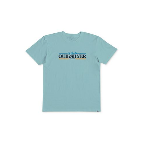 Quiksilver Big Boys Regular-Fit Gradient Lines Logo T-Shirt