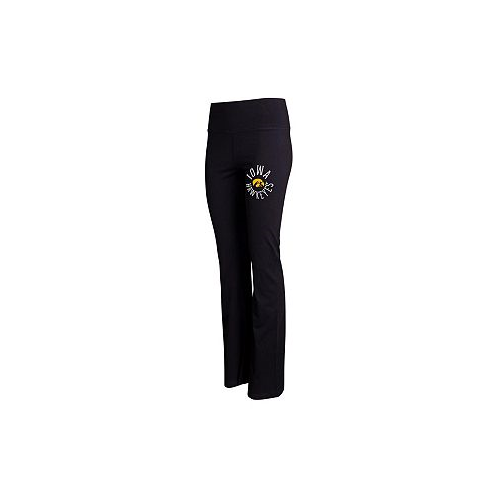 Concepts Sport Womens Black Iowa Hawkeyes Enclave Tri-Blend Flared Leggings