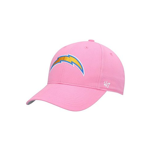 47 Brand Big Girls Pink Los Angeles Chargers Rose MVP Adjustable Hat
