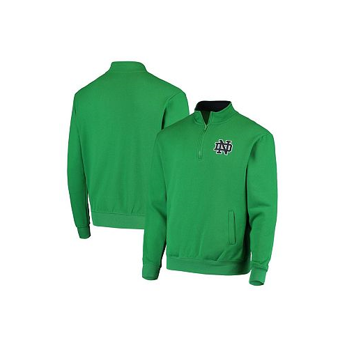 Colosseum Mens Green Notre Dame Fighting Irish Tortugas Logo Quarter-Zip Jacket