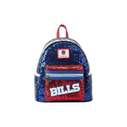 Loungefly Mens and Womens Buffalo Bills Sequin Mini Backpack
