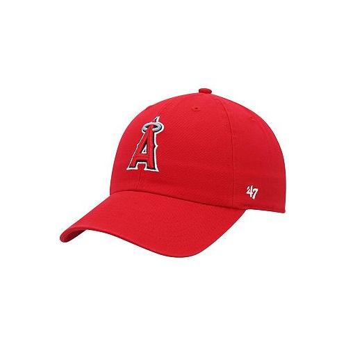 47 Brand Youth Boys and Girls Red Los Angeles Angels Clean Up Adjustable Hat