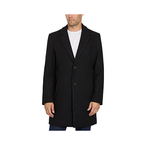 Sam Edelman Mens Single-Breasted Two-Button Coat
