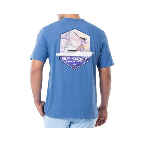 Guy Harvey Mens Offshore Fishing Logo Graphic T-Shirt