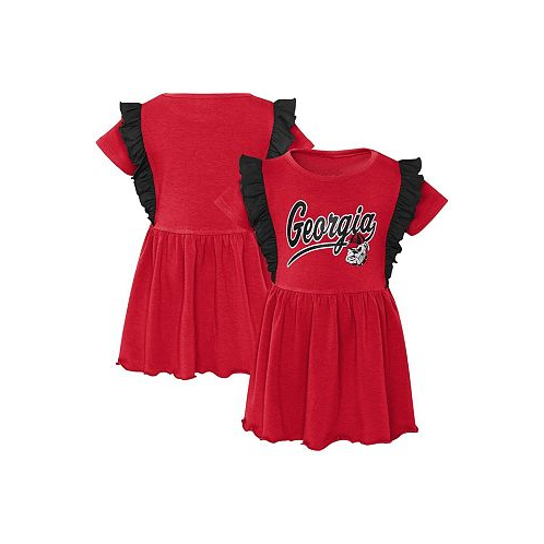 Outerstuff Girls Toddler Red Georgia Bulldogs Too Cute Tri-Blend Dress