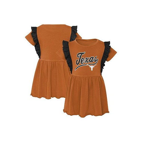Outerstuff Girls Toddler Burnt Orange Texas Longhorns Too Cute Tri-Blend Dress