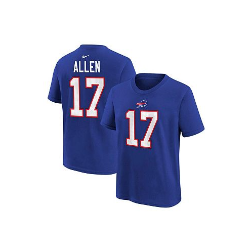 Nike Toddler Boys and Girls Josh Allen Royal Buffalo Bills Player Name and Number T-shirt