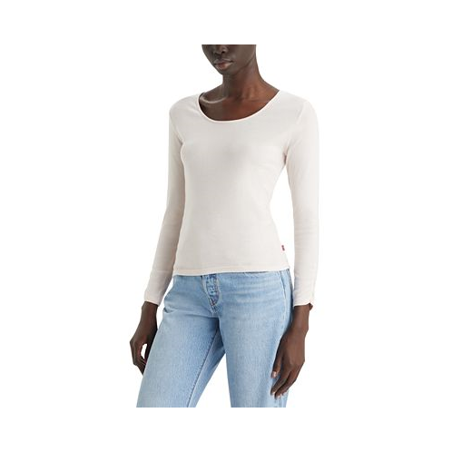 Levis Womens Infinity Cotton Long-Sleeve Ballet Top