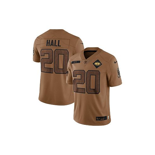 Nike Mens Breece Hall Brown Distressed New York Jets 2023 Salute To Service Limited Jersey