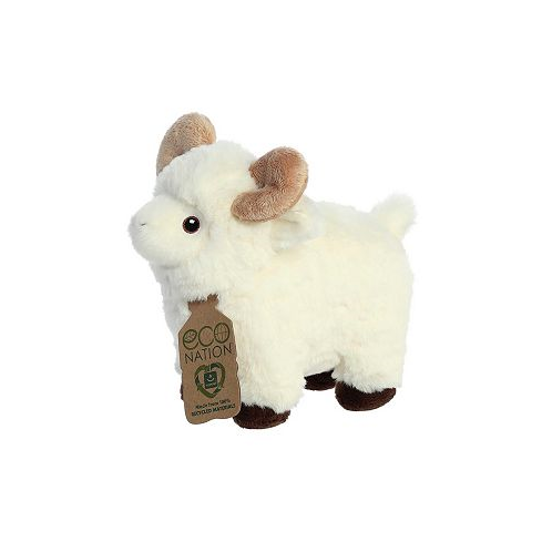 Aurora Small Ram Eco Nation Eco-Friendly Plush Toy White 8