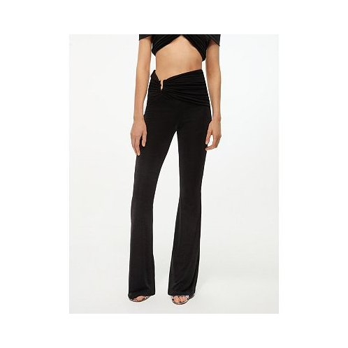 NOCTURNE Womens Draped Flare Pants