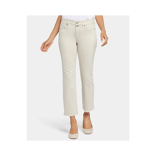 NYDJ Womens Marilyn Straight Ankle Double Button Fly Jeans