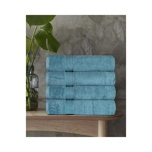 Superior Solid Quick Drying Absorbent 4 Piece Egyptian Cotton Bath Towel Set