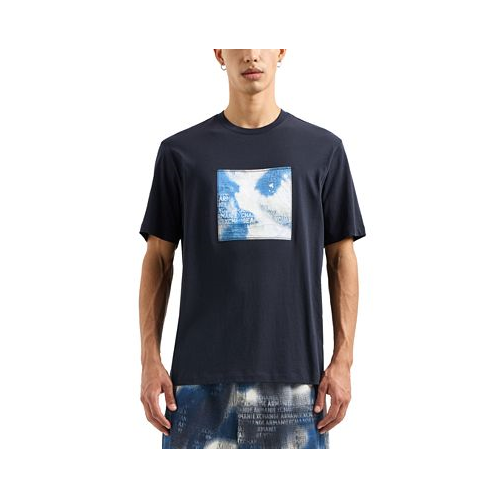 A|X Armani Exchange Mens Short Sleeve Cotton Jersey Box Logo T-Shirt