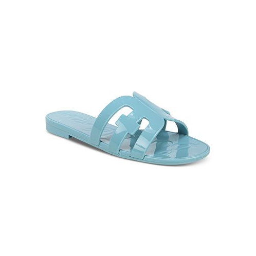 Sam Edelman Womens Bay Logo Emblem Jelly Slide Sandals