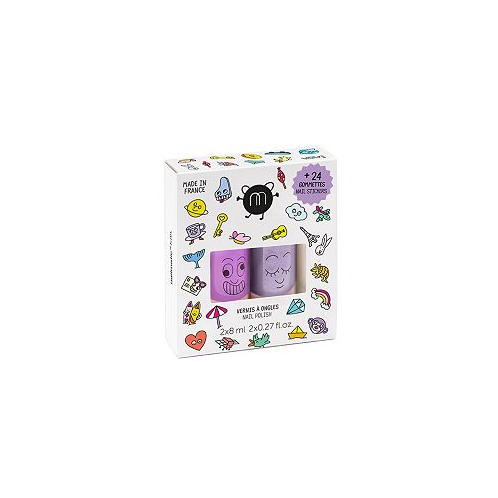 Nailmatic nail polishes and stickers set Wow