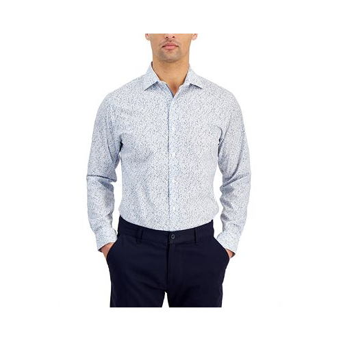 Bar III Mens Contrast Vine Dress Shirt